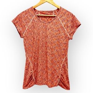 Athleta Short Sleeve Athletic Top Orange Women’s Size M